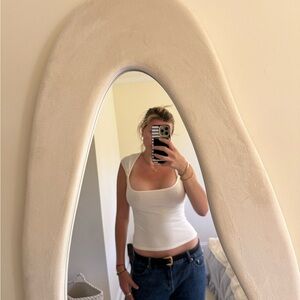 Brandy Melville White Fitted Tank Top